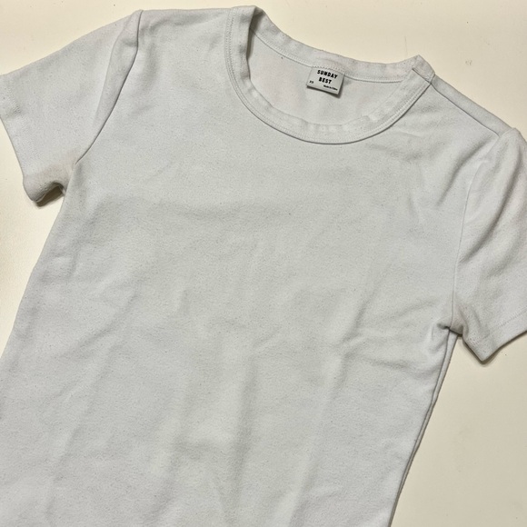 Sunday Best Little Ribbed Hip T-shirt - Picture 1 of 5